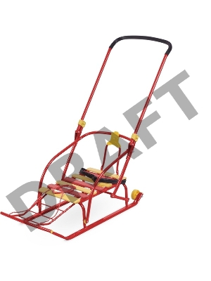 Санки детские НИКА Nikki 2 N2/К красный