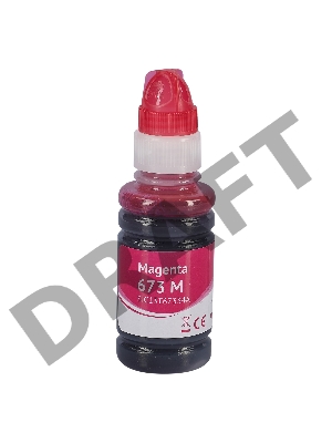 Контейнер с чернилами Sakura C13T67334A (673 M) для Epson, пурпурный, 5400 к., 70 мл.