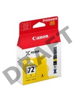 Картридж струйный PGI-72Y (6406B001), для Canon PRO-10, Желтый, 377 стр.