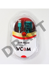 Кабель AM/Com port 9pin 1.2м VCOM адаптер USB -> RS232, DE9P (добавляет в систему новый COM порт), VUS7050