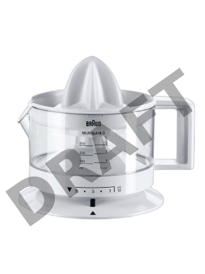 Соковыжималка цитрусовая Braun CJ3000 20Вт рез.сок.:350мл. белый