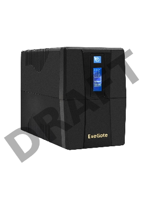 ИБП ExeGate Power Smart ULB-1000.LCD.AVR.4C13.RJ.USB <1000VA/550W, LCD, AVR, 4*C13, RJ45/11,USB, Black>