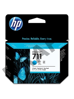 Картридж струйный HP №711 CZ134A голубой x3уп. для HP DJ T120/T520 (29мл)