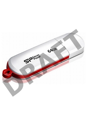 Флеш Диск Silicon Power 64Gb LuxMini 320 SP064GBUF2320V1W USB2.0 белый