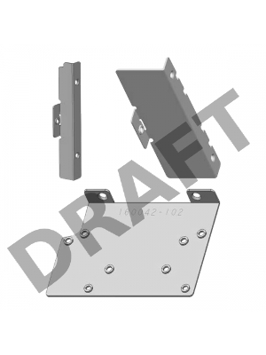 Рамка Chenbro 84H323610-058 Рамка крепления блока питания FSP550-50ERS в корпус RM236xx