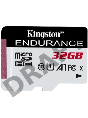 Флеш карта microSD 32GB Kingston microSDНC Class 10 A1 UHS-I Endurance 95R/30W  Card Only