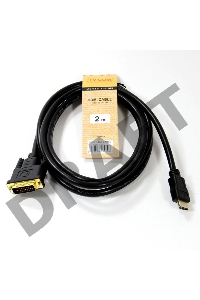 Кабель HDMI to DVI-D (19M -25M) 2м, TV-COM <LCG135E-2M>