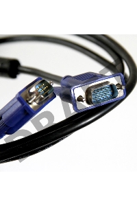 Кабель для монитора VGA (M) -) VGA (M), 1.8m, TV-COM (QCG341AD-1.8M), ферритовые кольца