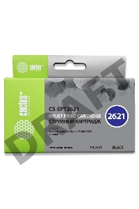 Картридж струйный Cactus CS-EPT2621 черный для Epson Expression Home XP-600/605/700/800 (14ml)