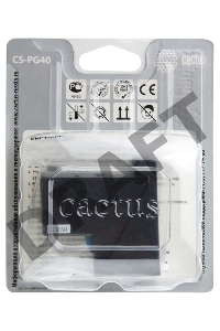 Картридж струйный Cactus CS-PG40 черный для Canon Pixma MP150/ MP160/ MP170/ MP180 (18ml)