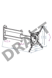 Кронштейн для телевизора Kromax DIX-14 черный 15