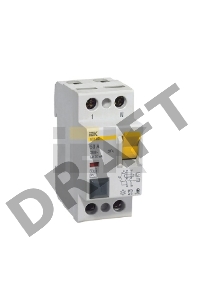 Выключатель дифференциального тока (УЗО) 2п 16А 30мА тип AC ВД1-63 ИЭК MDV10-2-016-030