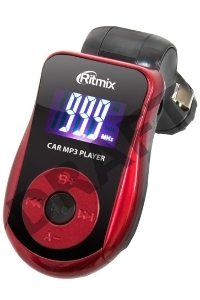 Автомобильный FM-модулятор Ritmix FMT-A720 красный SD USB PDU