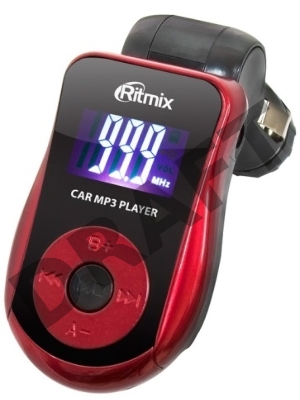 Автомобильный FM-модулятор Ritmix FMT-A720 красный SD USB PDU