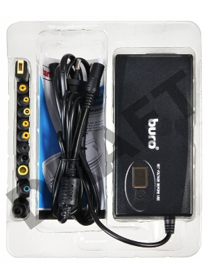 Блок питания Buro BUM-1245M90 ручной 90W 12V-24V 11-connectors 3.5A 1xUSB 1A от бытовой электросети LСD индикатор