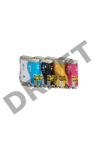 Набор струйных картриджей Sakura C13T10554A10 (T0735 BK/C/M/Y) для Epson, мультипак, 11,4 мл., 490 к.