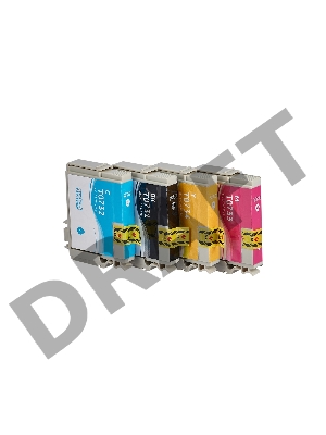 Набор струйных картриджей Sakura C13T10554A10 (T0735 BK/C/M/Y) для Epson, мультипак, 11,4 мл., 490 к.