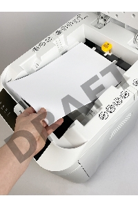 Шредер Heleos АП40-5 белый с автоподачей (секр.P-5) фрагменты 180лист. 37лтр. скрепки скобы пл.карты