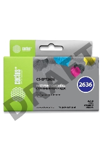 Картридж струйный Cactus CS-EPT2636 многоцветный для Epson Expression Home XP-600/605/700 Комплект 5