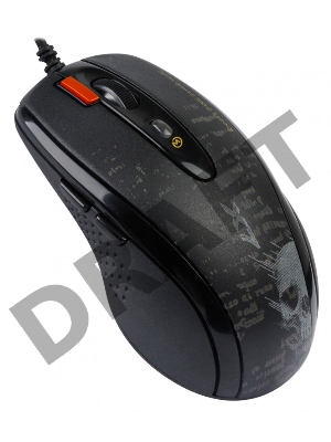 Мышь A4Tech F5(-1) (Black) V-track, 400-3000dpi 5 mod, 7 кн, 160kb memory, 30G/sec, 125-1000hz USB, key 3ms