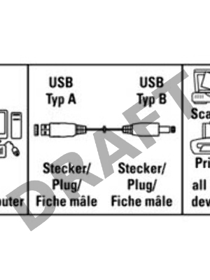 Кабель AM/BM USB2.0 1.5м Hama H-34694 USB 2.0 A-B (m-m) 1.5m серый 