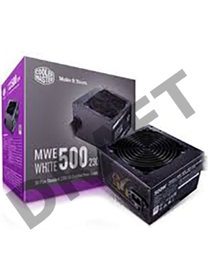 Блок питания Cooler Master MWE White, 500W, ATX, 120mm, 6xSATA, 2xPCI-E(6+2), APFC, 80+ White MPE-5001-ACABW-EU