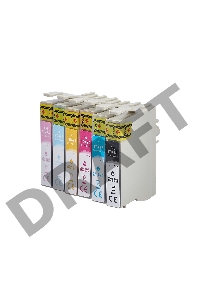 Набор струйных картриджей Sakura C13T04874010 (T0487-T0481/ T0482/ T0483/ T0484/ T0485/ T0486) для Epson, мультипак, 16 мл., 460 к.