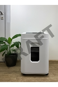 Шредер Heleos АП40-5 белый с автоподачей (секр.P-5) фрагменты 180лист. 37лтр. скрепки скобы пл.карты