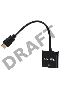 Переходник Telecom Кабель-переходник (TA558) HDMI(M) -> VGA(F) 6937510859436 /6926123463055 
