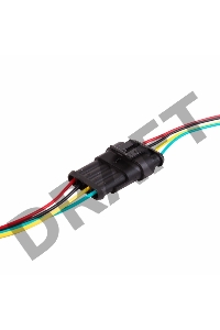 DJ7031-1.5-21 автомобильный разъем гнездо с проводом 20 см  (3-контактный)