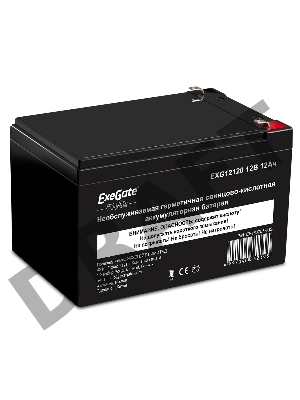 Батарея ExeGate EP160757RUS GP 12120/EXG12120 (12V 12Ah) клеммы F2