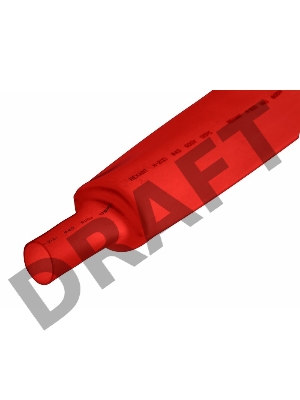 Трубка термоусадочная 30.0/15.0 1м красн. Rexant 23-0004