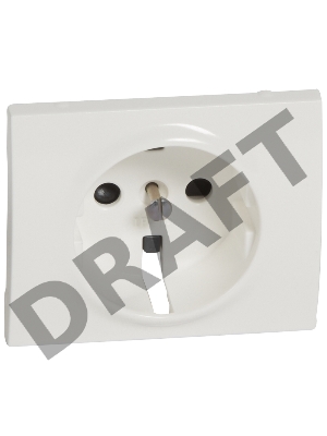 Лицевая панель для розетки  2К+З , бел.