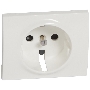Лицевая панель для розетки  2К+З , бел.