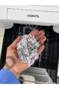 Шредер Heleos АП40-5 белый с автоподачей (секр.P-5) фрагменты 180лист. 37лтр. скрепки скобы пл.карты