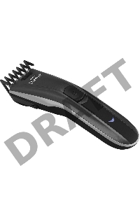 Машинка для стрижки Polaris PHC 0512RC черный/серебристый (насадок в компл:2шт)