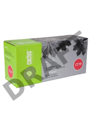 Картридж Cactus CS-C719 для принтеров Canon i-SENSYS MF5840/ MF5880; LBP6300/ 6650, черный, 2100стр.