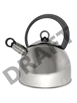 Чайник MALLONY DJA-3026(Объем- 2,2л. из нержавеющей стали со свистком. Зеркальная полировка корпуса. Капсулированное дно.)