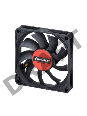 Вентилятор ExeGate EX180973RUS Mirage-S 80x80x15 подшипник скольжения, 2000 RPM, 23dB, 3pin