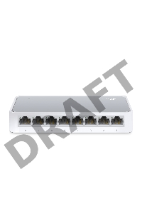 Коммутатор TP-Link SOHO   TL-SF1008D Коммутатор 8-port 10/100M mini Desktop Switch, 8 10/100M RJ45 ports, Plastic case