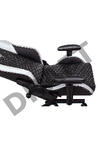 Кресло игровое Knight Neon черный/серебряный соты эко.кожа с подголов. крестовина металл