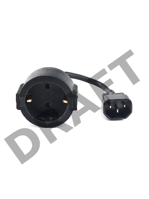 Кабель Удлинительный кабель питания  Gembird/Cablexpert ,C14 - евро-розетка , PC-SFC14M-01