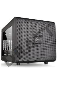 Корпус Thermaltake Case Tt Core V21 CA-1D5-00S1WN-00  mATX/ win/ black/ USB3.0/ no PSU
