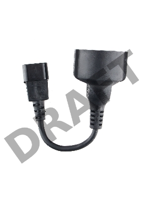 Кабель Удлинительный кабель питания  Gembird/Cablexpert ,C14 - евро-розетка , PC-SFC14M-01