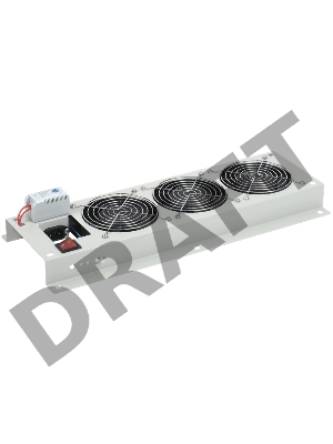 Вентиляторная панель с выключателем и термостатом 2 модуля