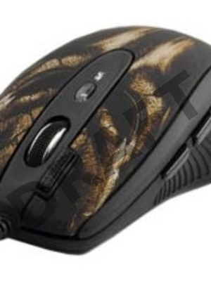 Мышь A4Tech XL-750BH (черный+корич.) USB,  6кн, 1кл-кн, 3600DPI