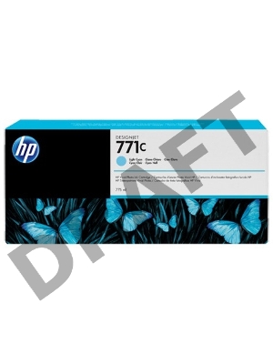 Картридж струйный HP №771C B6Y12A светло-голубой для HP DJ Z6200 (775мл)
