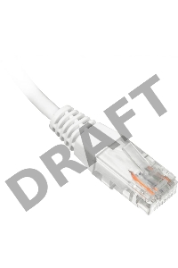 Кабель Патч-корд Lanmaster UTP TWT-45-45-0.5-WH вилка RJ-45-вилка RJ-45 кат.5е 0.5м белый ПВХ