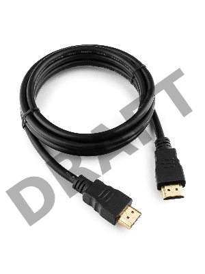 Кабель Кабель HDMI Gembird, 1.8м, v1.4, 19M/19M, черный, позол.разъемы, экран, пакет CC-HDMI4-6     