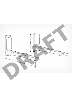 Кронштейн для СВЧ Holder MWS-2003 черный макс.40кг настенный фиксированный    